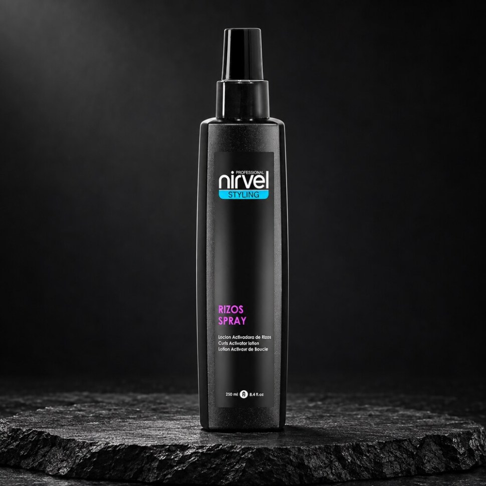 Лосьон активатор локонов Rizos Spray Nirvel — на чёрном камне The Locos Activator Rezos Spray Nirvel - Photo 1