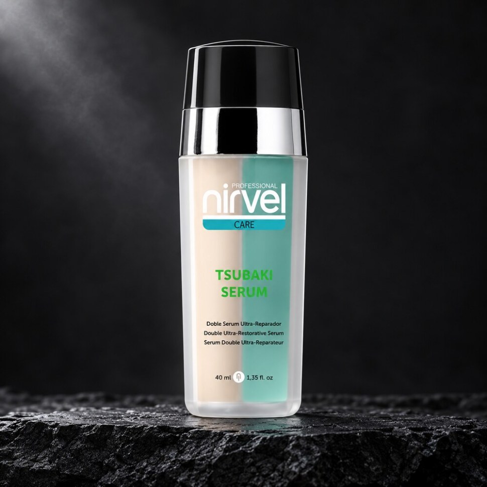 Двухфазная ультра восстанавливающая сыворотка Tsubaki Serum Nirvel — на чёрном камне Двухфазная ультра восстанавливающая сыворотка Tsubaki Serum Nirvel — фото 1