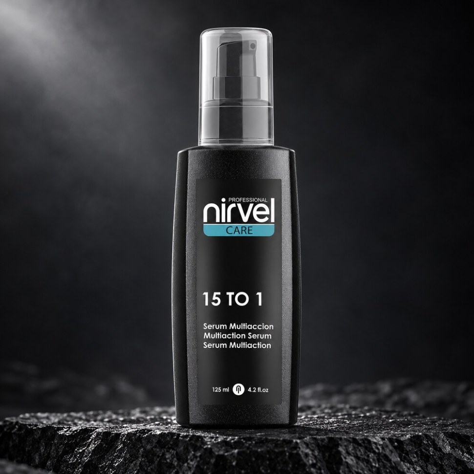 Мультиактивная сыворотка - спрей концентрат 15 в 1 Nirvel Professional Multiaction Serum — на чёрном камне Мультиактивная сыворотка - спрей концентрат 15 в 1 Nirvel Professional Multiaction Serum — фото 1