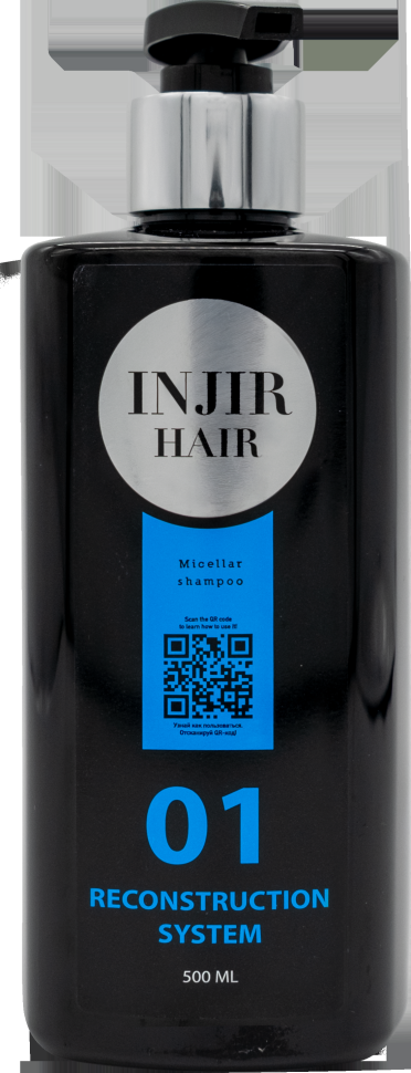Injir Hair Reconstruction System #01 (micellar shampoo, мицеллярный шампунь) — фото 3
