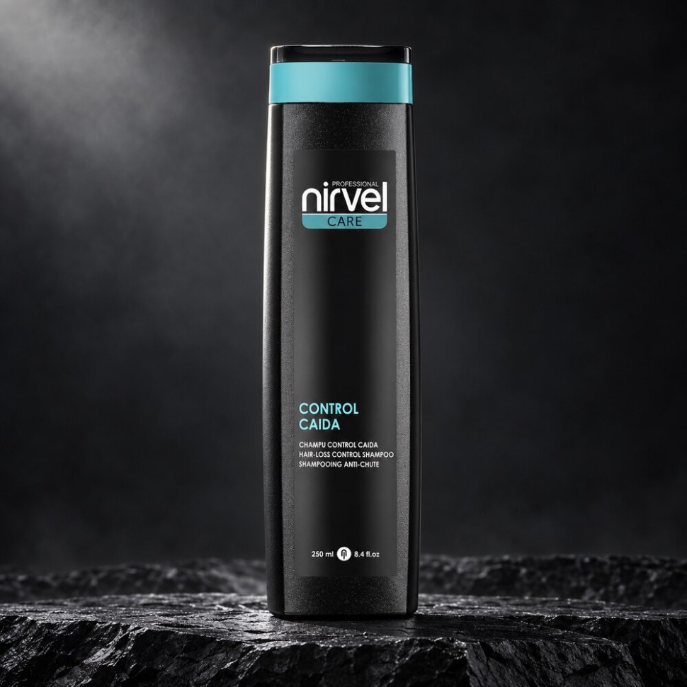 Nirvel Hair-Loss Specific Shampoo — шампунь для ослабленных волос, склонных к выпадению — на чёрном камне Nirvel Hair-Loss Specific Shampoo — шампунь для ослабленных волос, склонных к выпадению — фото 1
