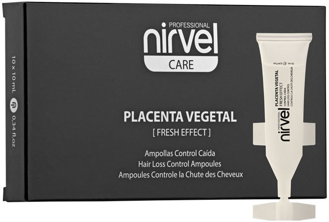 Nirvel Placenta Vegetal Fresh Effect — ампулы против выпадения волос с растительной плацентой — фото 1