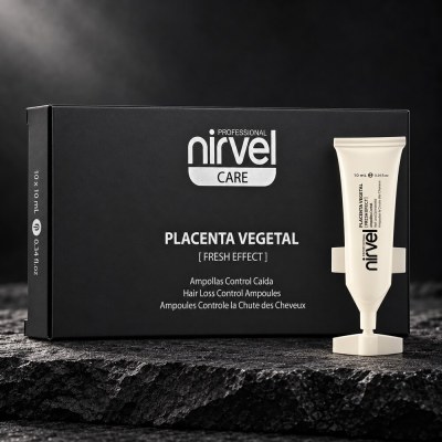 Nirvel Placenta Vegetal Fresh Effect — ампулы против выпадения волос с растит...