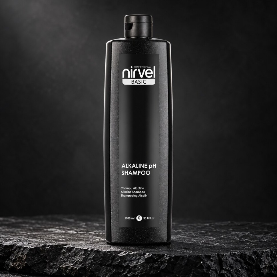 Шампунь щелочной для глубокой очистки pH 7,4/ Alkaline Shampoo Nirvel — на чёрном камне pH 7.4/ Alkaline Shampoo Nirvel - Photo 1