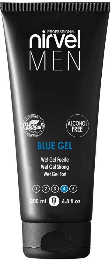Гель для укладки волос сильной 4 ст фиксации/ Blue Gel Nirvel