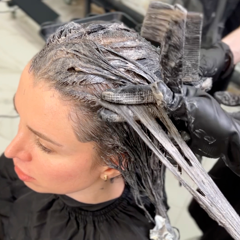 Hair after repeated color services and heat exposure